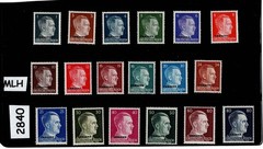 MLH stamp set 1-18 UKRAINE Overprints Adolf Hitler Germany occupation #2840