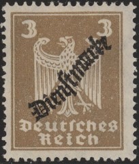 Stamp Germany Official Mi 105a Sc O53 1924 Dienst Reich Inflation Rosette MNH