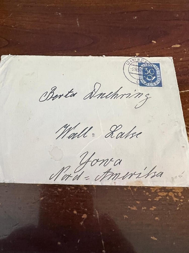 1953 Germany Cover to USA aa