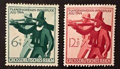 Travelstamps: 1944 Germany Stamps Sc #B278-B279 Soldier & Tirolese Rifleman MOGH
