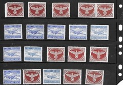 Unused stamps Bulk lot 70 Military Feldpost Luftfeldpost WWII #2210