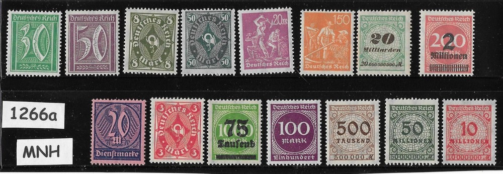 MNH stamps / Pre 1930 / Empire – Republic Germany / Inflation stamps #1266a