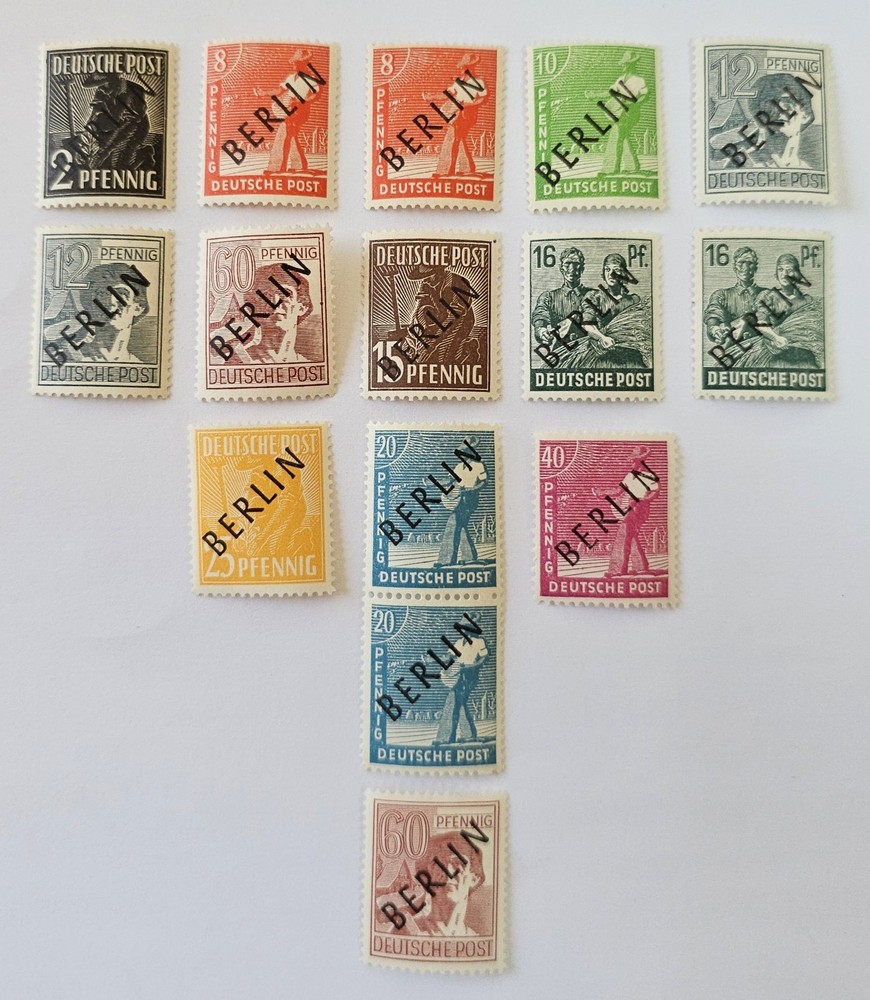 GERMANY/BERLIN CLASSICS 1948 SUPERB Lot of 15x Never Hinged Mint. €80+