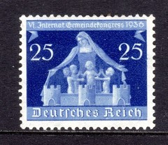 Germany Scott # 476 VF Unused 1936 25 Pfg. 6th Intl Congress of Municipalities