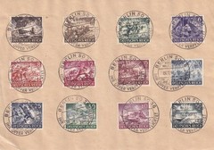 Stamp Germany Mi 831-42 Sc B218-29 1943 WWII Fascism Wehrmacht Submarine CTO 3