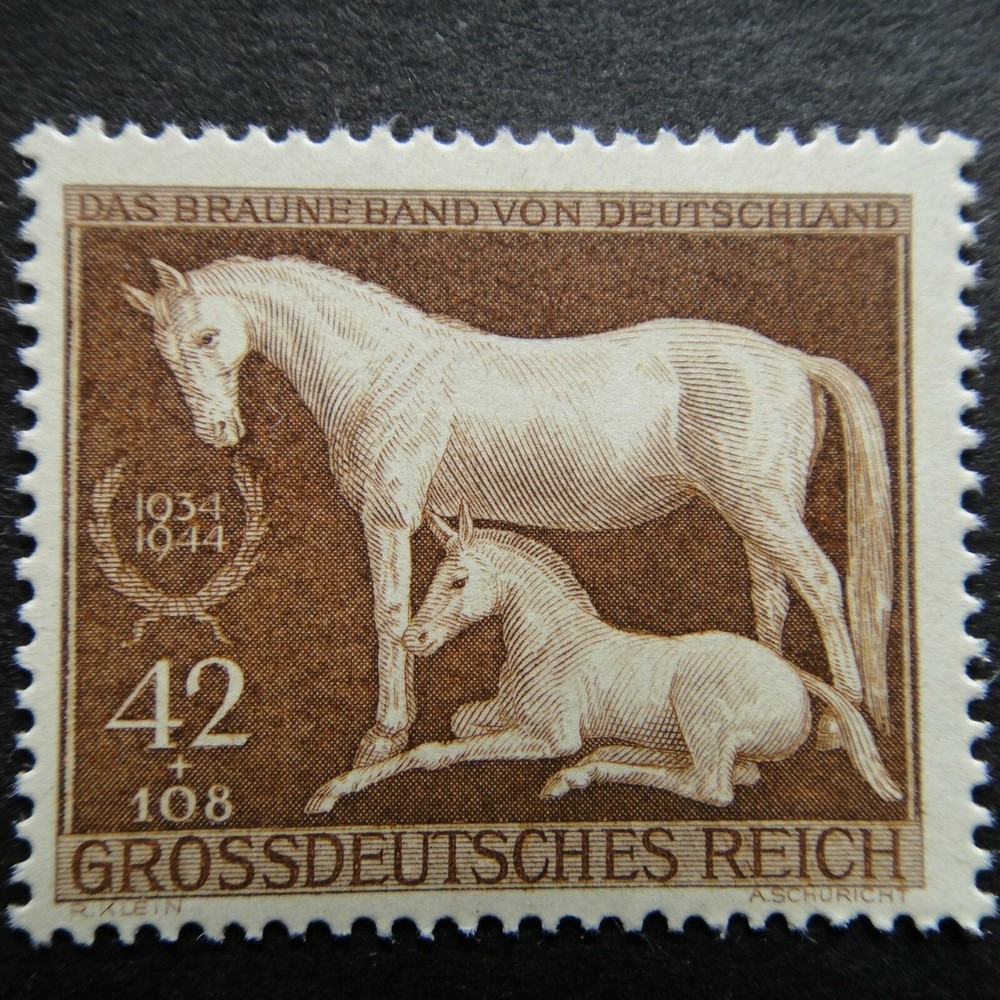 Germany 1944 Brown Ribbon Horse Race SG 887 MM mint *combined postage*