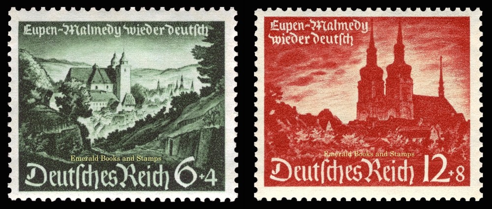 EBS Germany 1940 – Eupen & Malmedy German Again – Michel 748-749 – MH*