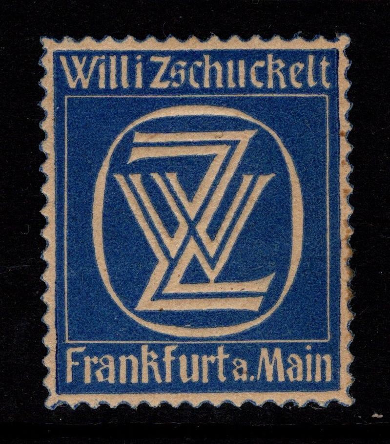 Germany Early 1900s Frankfurt Willi Sachuckelt Stamp MNH – S52223