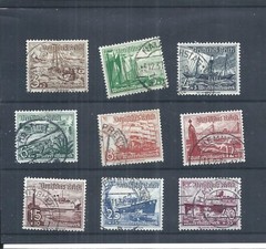 Germany stamps. 1937 Winter Relief Funds Ships & Boats used. CV £27 (AP887)