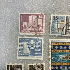 18 USED mixed varied Vtg. 1950-1990 DDR East Germany stamps; $1 Ships/A DEAL!