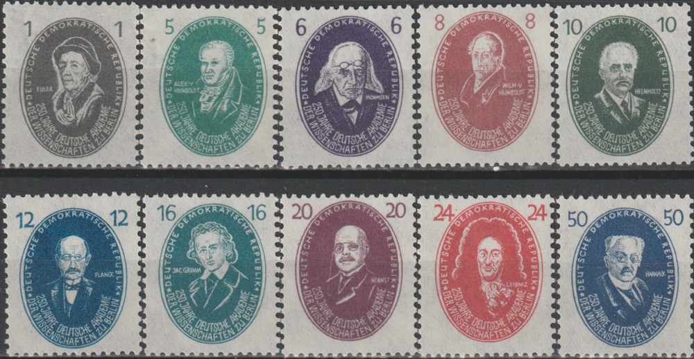 Germany-GDR 250th Ann Academy of Science Berlin 1950 MNH-170 Euro