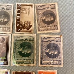 German Stamp Collection 1930’s -1940’s Hitler War WWII Libia Deutsches Reich VTG