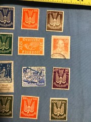 Over 100 Original German Postage Stamps Ranging from Early 1900’s to 1947