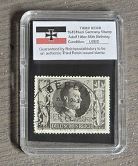 Adolf Hitler 54th Birthday 1943 Nazi German WW2 NSDAP Complete Stamp Set