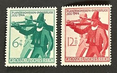 Travelstamps: 1944 Germany Stamps Scott #B278-B279 Soldier & Tirolese Rifleman