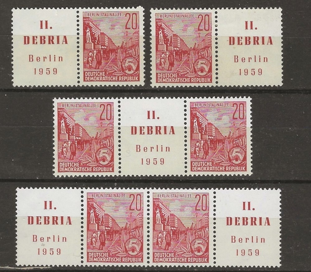 German Democratic Republic MI WVZd19-20,22-23 NH