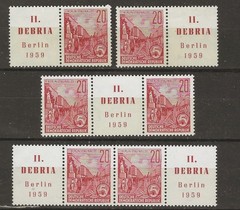 German Democratic Republic MI WVZd19-20,22-23 NH