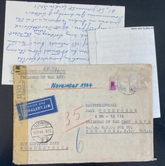 1944 Gleiwitz Germany censored Cover To Alva Usa POW Prisoner of War Camp