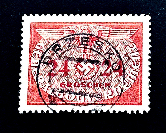 GERMANY Stamp – 1940 Poland Occupation WWII Official Nazi Reich SOTN NO6 r38