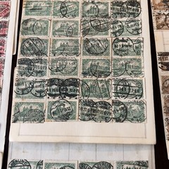 1920 INVESTORS LOT GERMANY STAMPS ON PAGES BERLIN POST OFFICE, MANY PERFINS