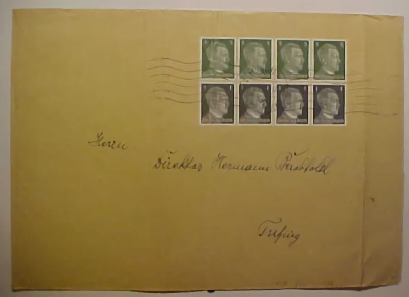 GERMANY 1942 BOOKLET PANE NO TAB #4 LATT 117 CAT 25E (=$31.00) FOLDED