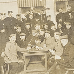 WW1 WWI Imperial German soldiers Feldpost Military war postcard Dresden 1917