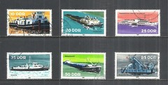 D.D.R. SCOTT 2221 – 2226 USED SET – 1981 WORK SHIPS & BOATS ISSUE
