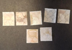 German Stamp Postal Series 1922 MI# 207-208 + 224-229 except 226 Used, Mint
