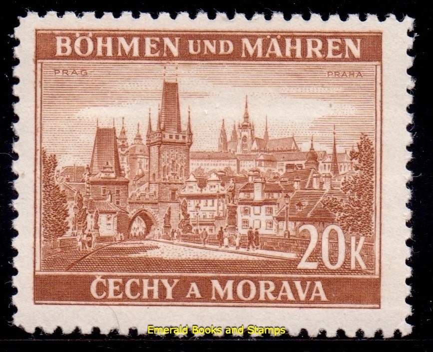 EBS Bohemia & Moravia 1939 – Prague – Michel 37 – MNH**