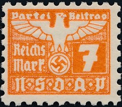 Stamp Germany Revenue Parteitag WWII 1935 3rd Reich Occupation Selection MNG