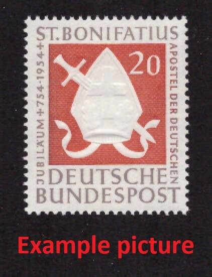 EB0199) GERMANY Mi 199, SC 724 MNH **, Original Gum, BISHOP´S MITER AND SWORD