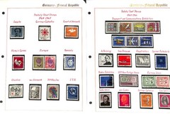 Germany Stamp Collection in 60 Page Album, 1954 to 1979 Postally Used