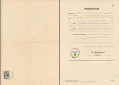 Germany Nazi era document local revenues Sömmerda Thuringia 1944 fiscal