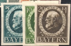 Lot Stamp Germany Reich Bavaria Bayern Classic Selection MNH MH Small Faults 1