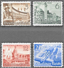 Germany Third Reich Mi# 739-742 MH Leipzig Fair 1940 * Complete Set