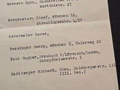 RARE Elite Stormtroopers Roll Call Sheet Names Address Info Sheet WW2 German