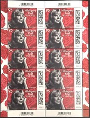 FRG DECEMBER 2025 SHEET ** Mi 3938-3941 CHOICE KNEF STUMBLING BLOCKS SHEET GERMANY