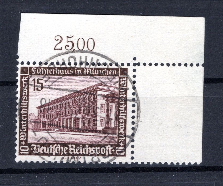 Dr-3.Reich 640Er Bogen Ecke Gest. (Ca4012