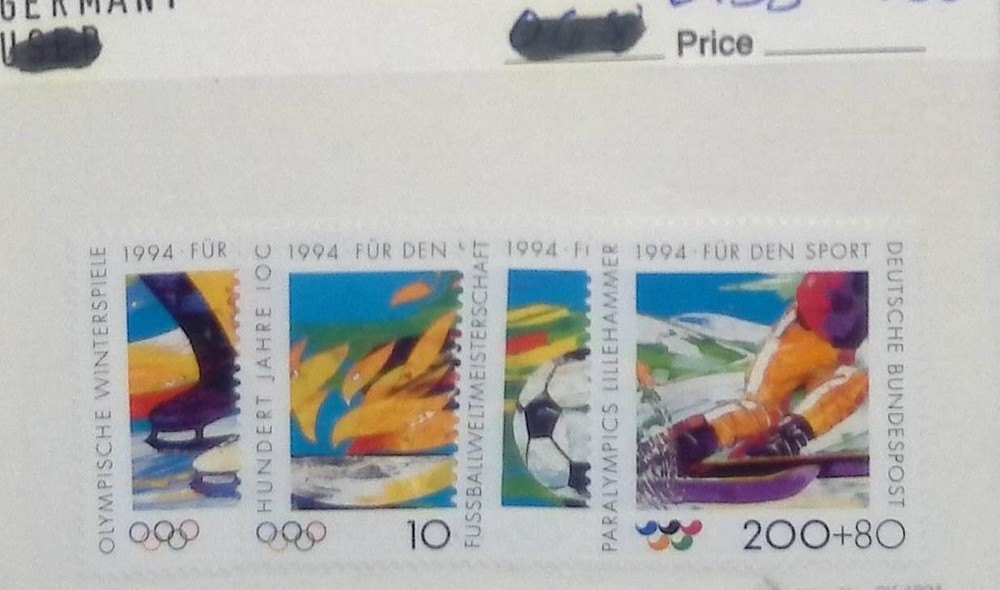 Germany 1994 Paralympics Stamp 200+80 MNH Deutsche Bundespost Multi-Color