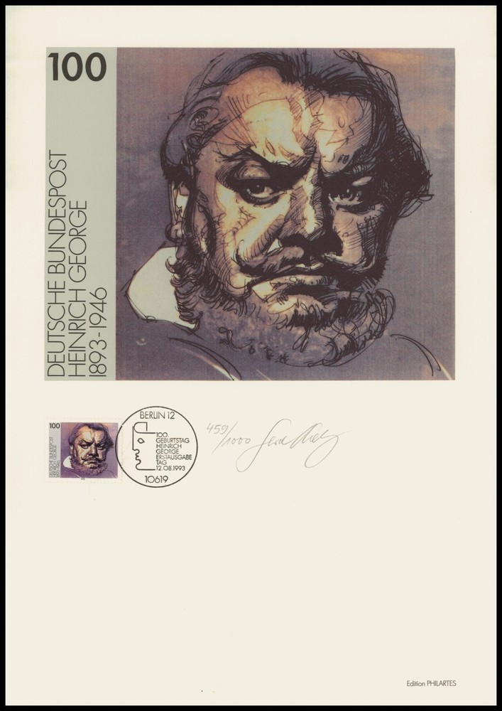 ART-EDITION 1992 GERMANY 1689 HEINRICH GEORGE – Ltd. 1.000!!