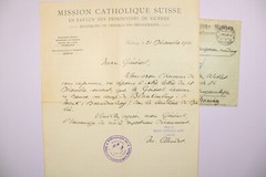 Germany 1916 Swiss Catholic Mission POW w/ Letter – L39970