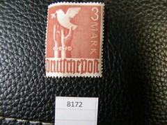 8172) One: 3 Mark Germany Deutche Post Allied Occupation “Peace Dove“