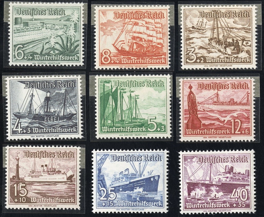 Germany Stamps # B107-115 MNH VF Scott Value $75.00