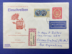 1965 GERMANY, 20 yrs Trade Union Federation, FDC, Registered, SC# 773-74