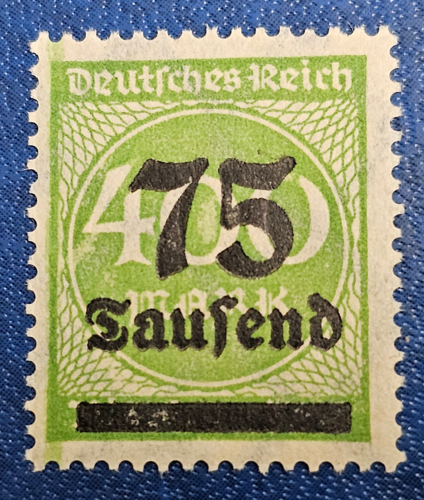 Stamp Germany Reich FREIMARKE 75 000 Mark 1923 Mi. Nr. 287 a [🇩🇪35974]
