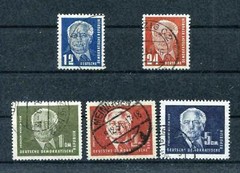 GDR No. 251 – 255 Canceled Pieck I 1950 (#79349)