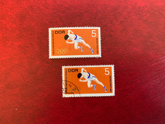 GERMANY EAST DDR USED & MNH 1968 OLYMPIC GAMES MEXICO ATHLETICS RUNNING SPRINT