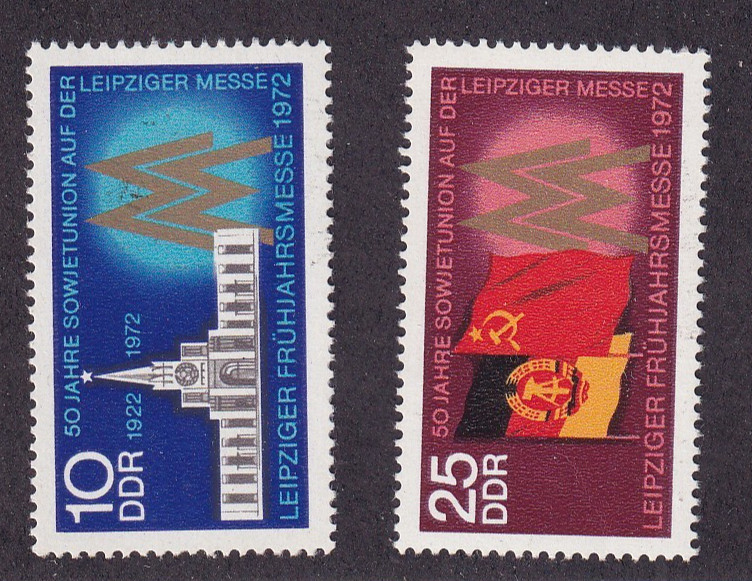DDR MNH ** 1743-4 Scott 1360-1 Leipzig fair