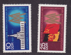 DDR MNH ** 1743-4 Scott 1360-1 Leipzig fair
