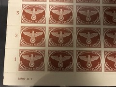 Stamp Germany Feldpost Mi 2 Sheet 1942 WWII Fascism Military Field Post MNH